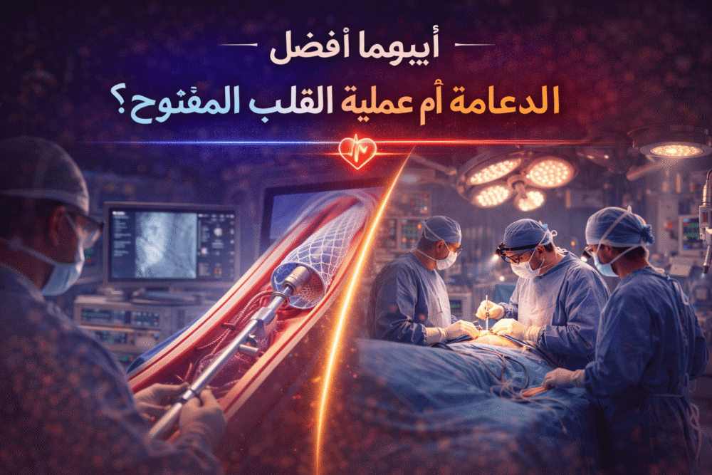 أيهما أفضل: الدعامة أم عملية القلب المفتوح؟