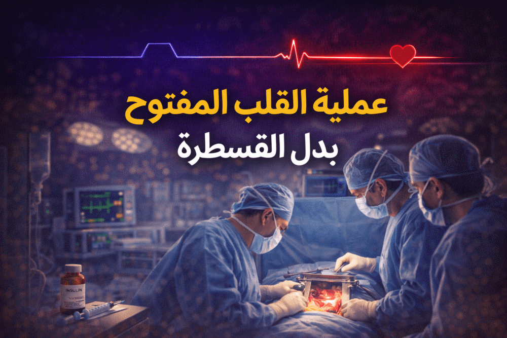 عملية القلب المفتوح بدل القسطرة