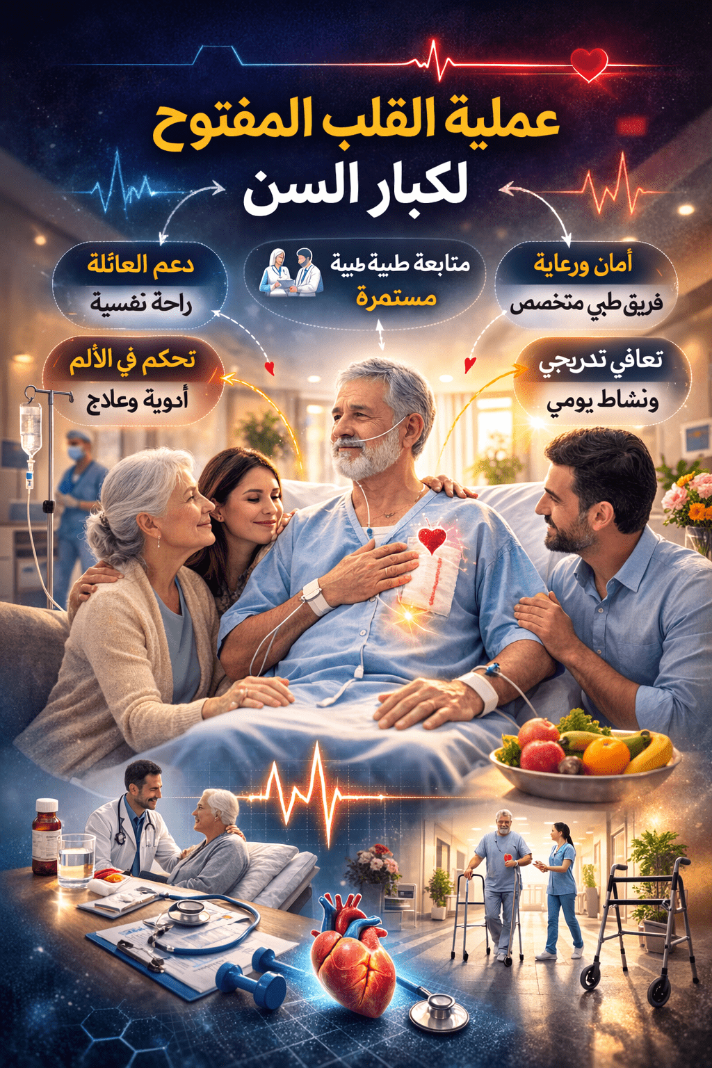 عملية القلب المفتوح لكبار السن