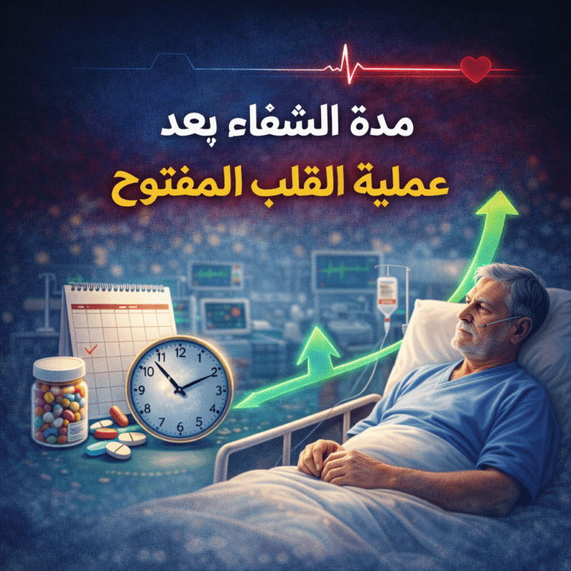 مدة الشفاء بعد عملية القلب المفتوح