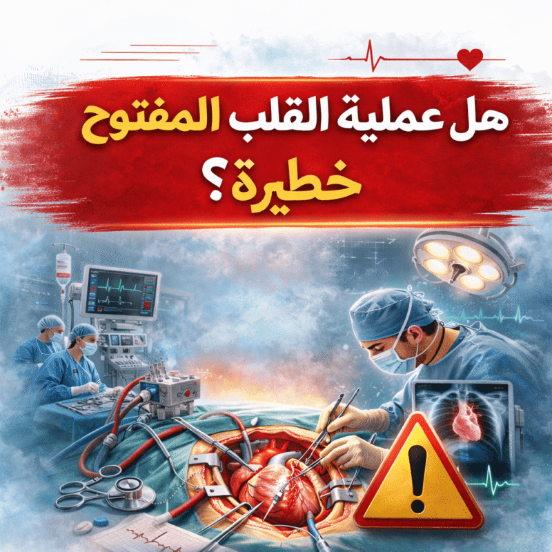 هل عملية القلب المفتوح خطيرة