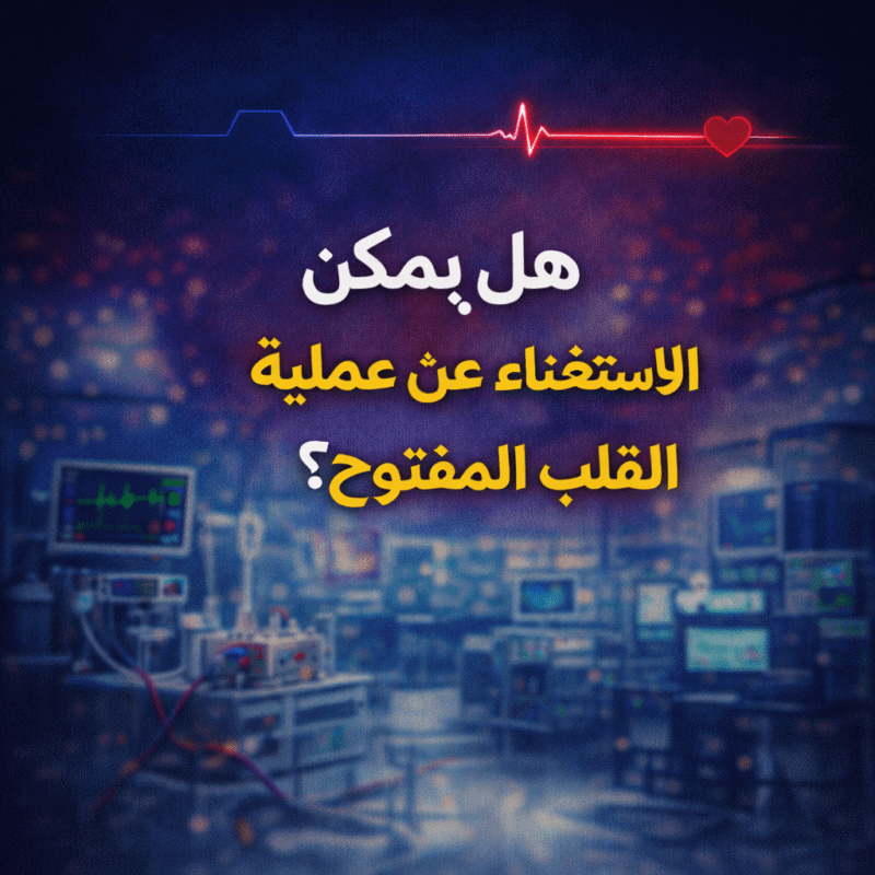 هل يمكن الاستغناء عن عملية القلب المفتوح ؟