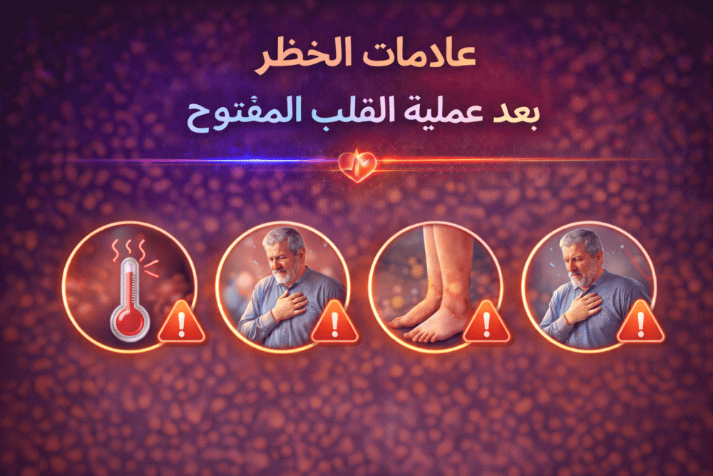 علامات الخطر بعد عملية القلب المفتوح