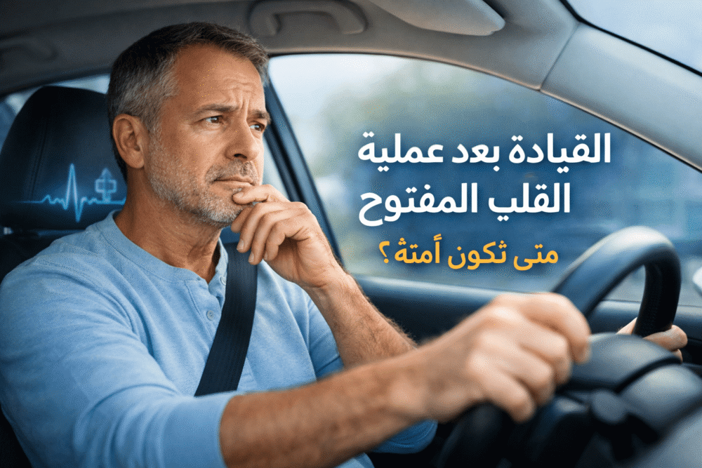 قيادة السيارة بعد عملية القلب المفتوح
