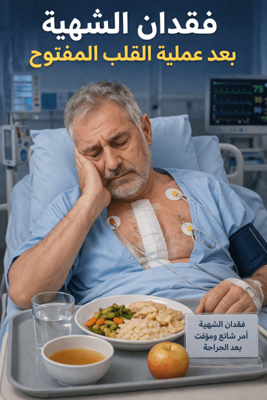 فقدان الشهية بعد عملية القلب المفتوح